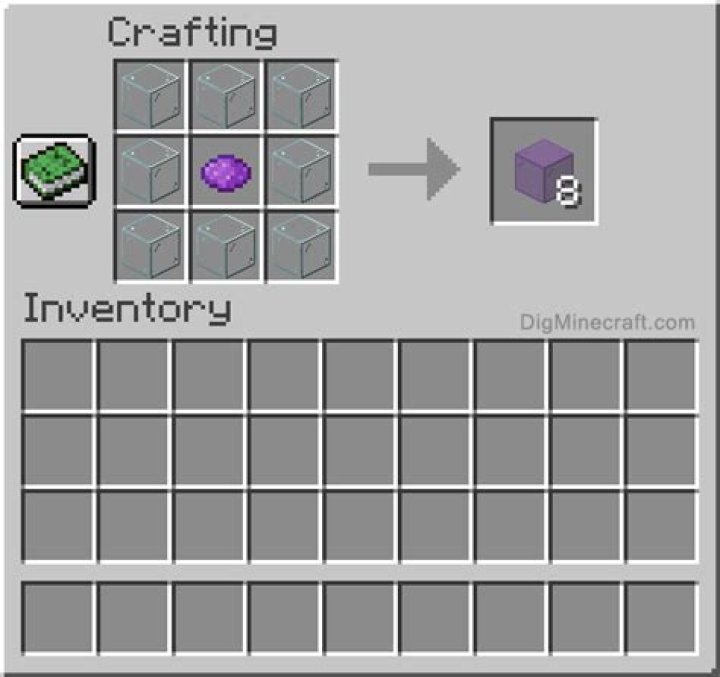 How to make purple stained glass in minecraft