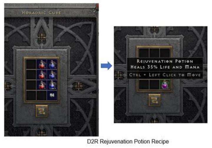 How to make rejuvenation potions diablo 2