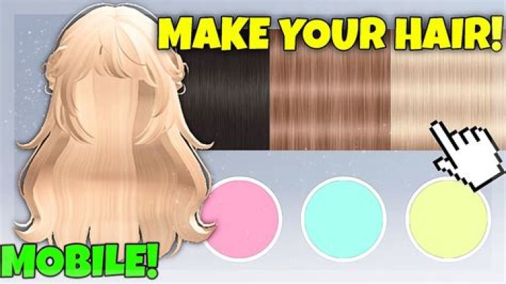How to make roblox hair on mobile