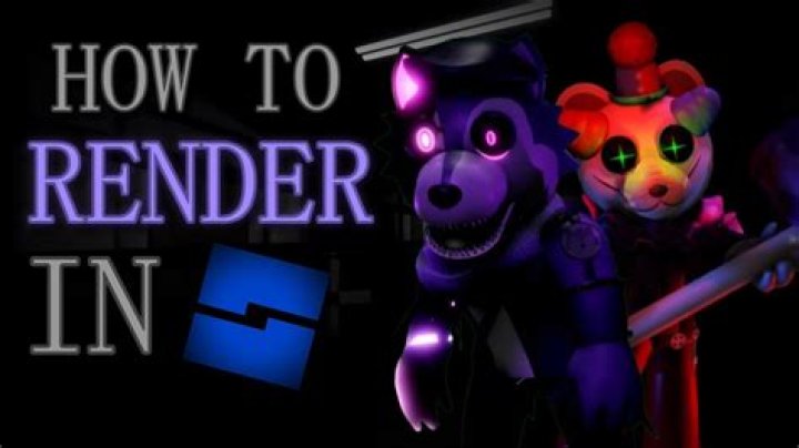 How to make roblox renders
