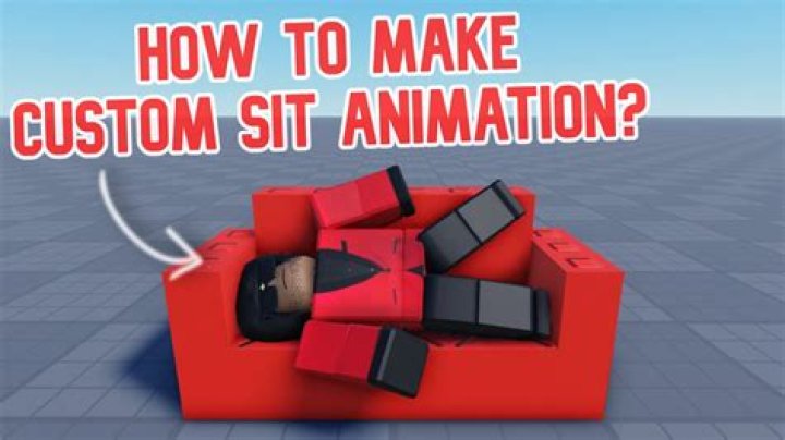 How to make sitting animations roblox