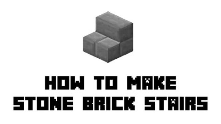 How to make stone brick stairs in minecraft