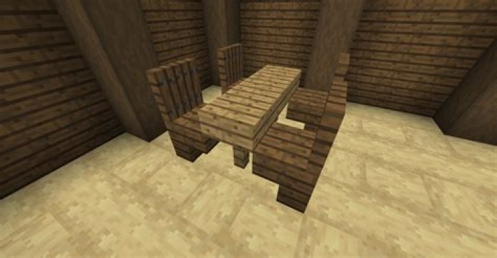 How to make table and chair in minecraft