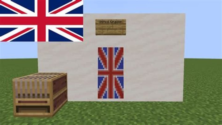 How to make the uk flag in minecraft