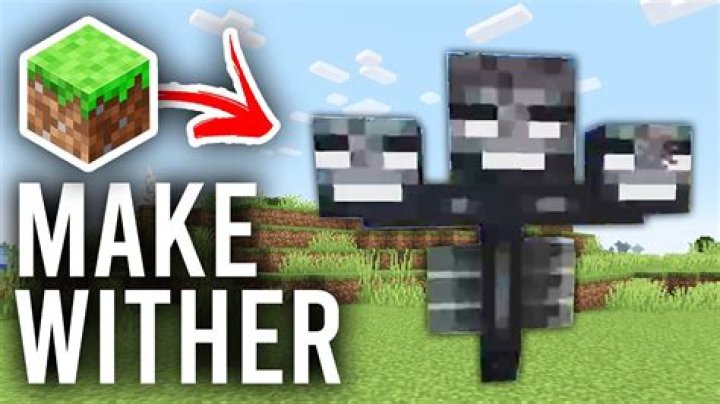 How to make the wither in minecraft pe