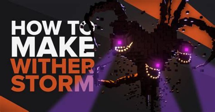 How to make the wither storm in minecraft