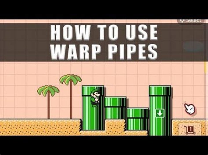 How to make warp pipes in super mario maker