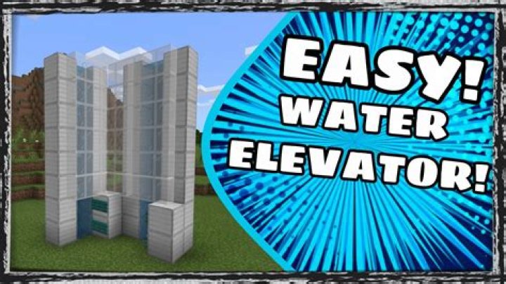 How to make water elevator in minecraft bedrock