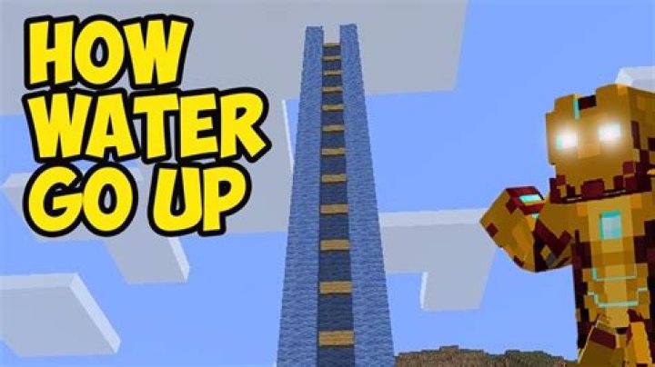How to make water go up in minecraft