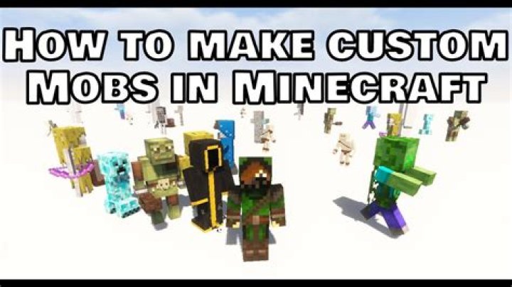 How to make your own mobs in minecraft