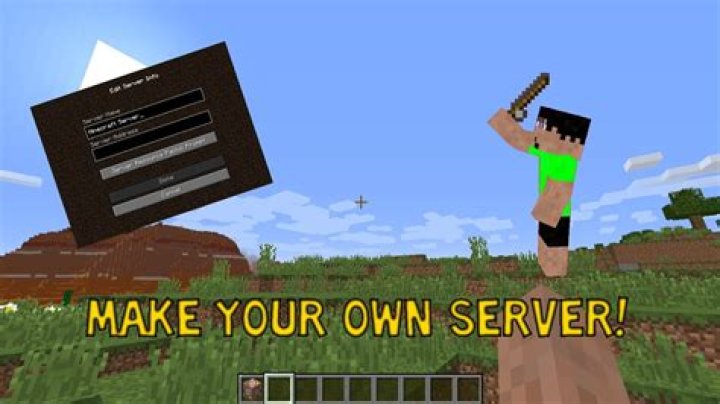 How to make your own server on minecraft