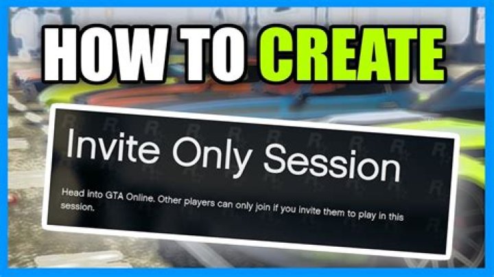 How to make your own session in gta online