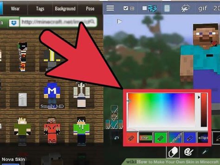 How to make your own skin in minecraft