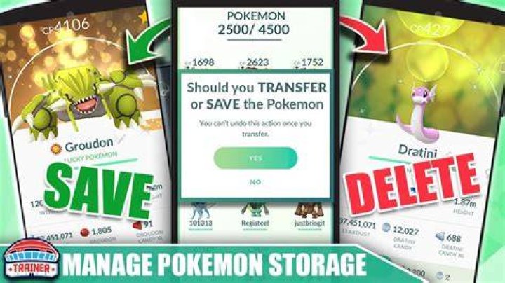 How to manage pokemon go storage