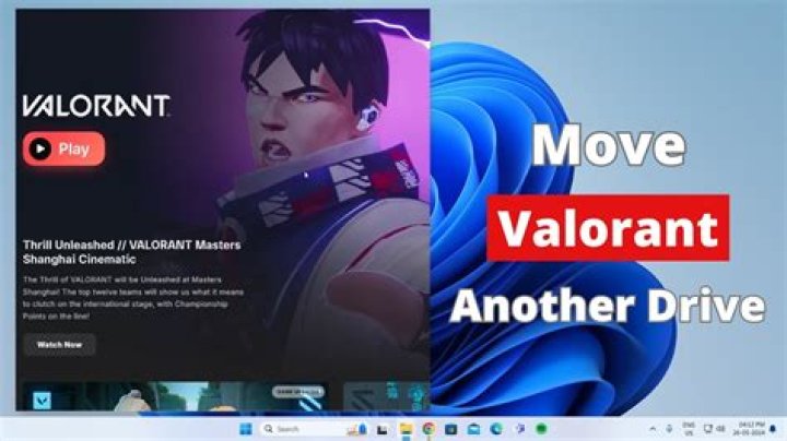 How to move valorant to a different hard drive