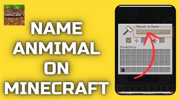 How to name a animal in minecraft pe