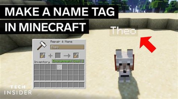 How to name a name tag in minecraft