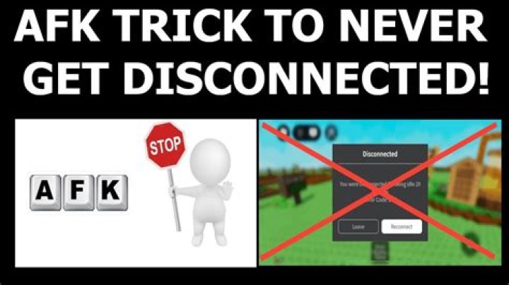 How to not get disconnected from roblox