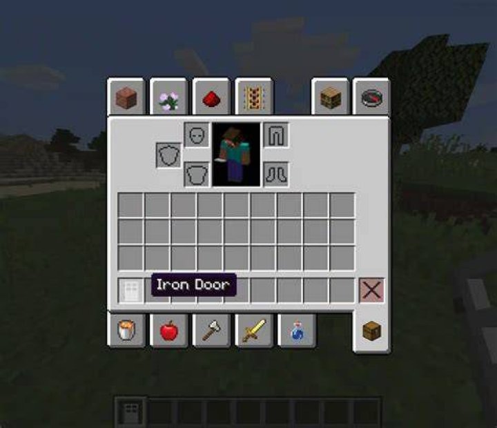 How to open an iron door in minecraft