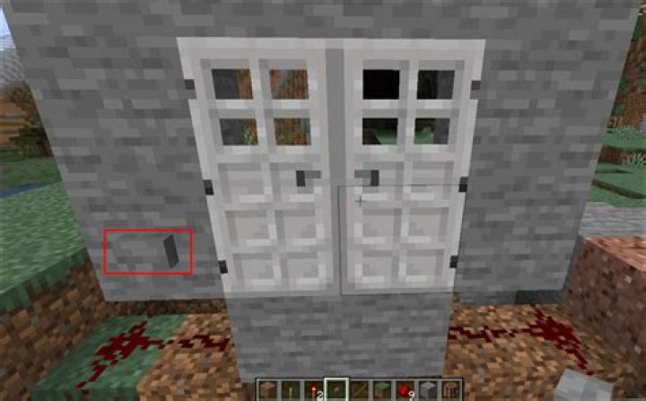 How to open iron doors in minecraft pe