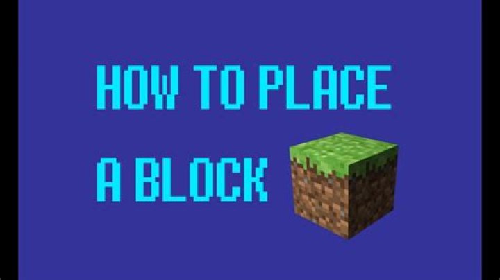 How to place a block in minecraft classic