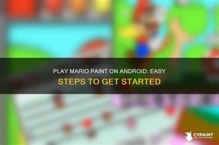 How to play mario paint