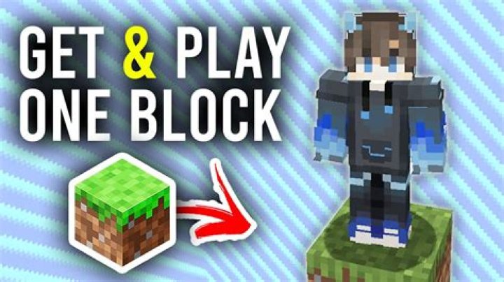 How to play one block minecraft on mobile