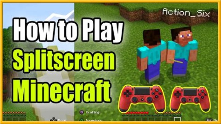 How to play split screen on minecraft ps4