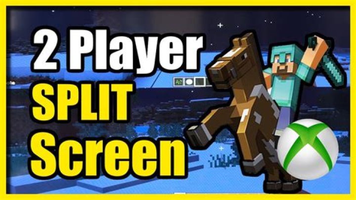 How to play two players on minecraft xbox