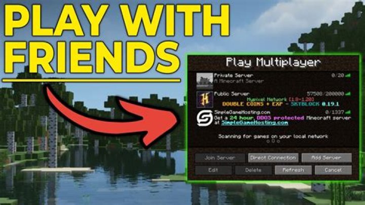 How to play with a friend on minecraft