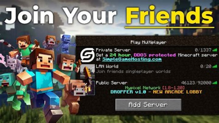 How to play with friends on java minecraft