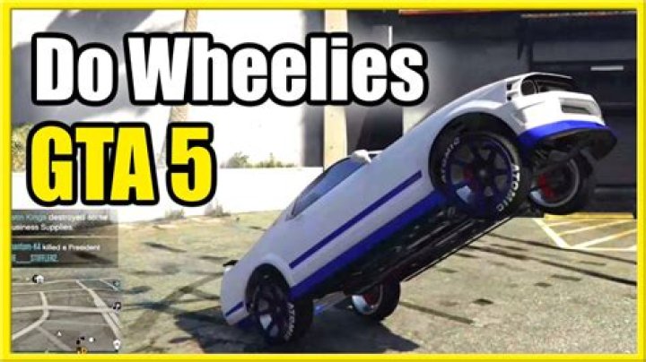 How to pop a wheelie in a car gta 5