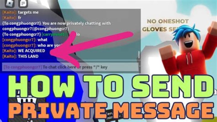 How to private message in roblox