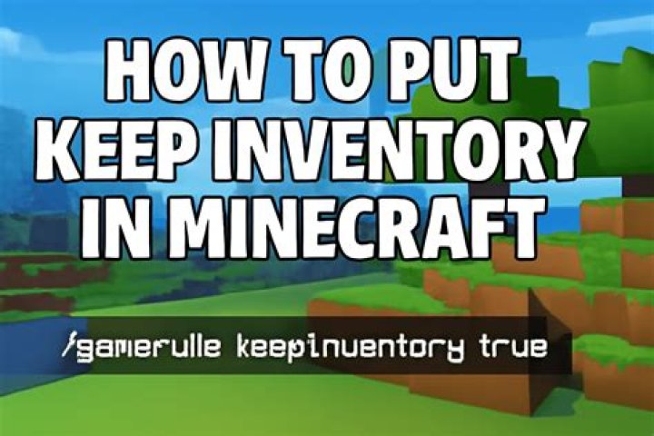 How to put keep inventory in minecraft pc