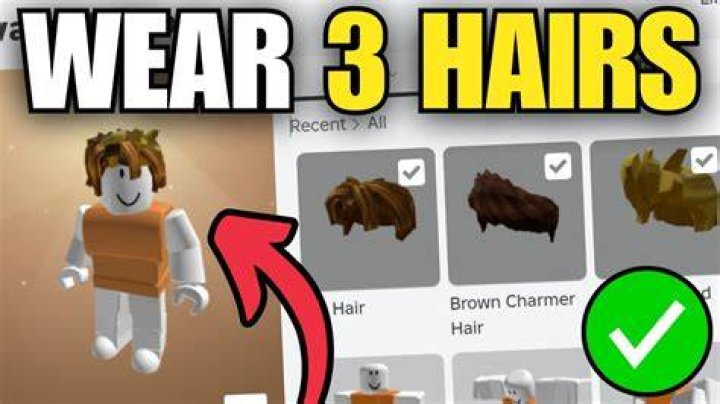 How to put multiple hair on roblox