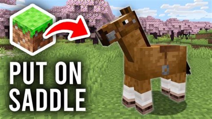How to put on a saddle in minecraft