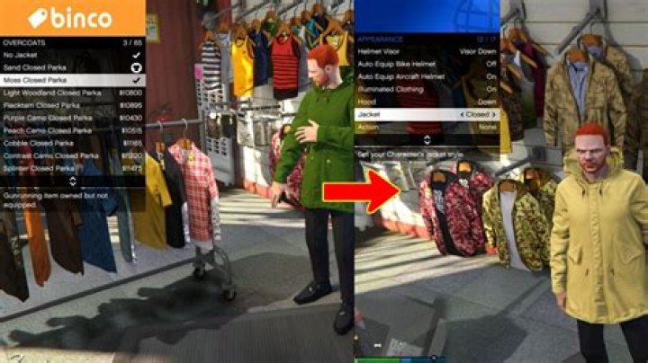 How to put on overcoat blazers gta v