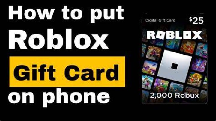 How to put roblox gift card on iphone