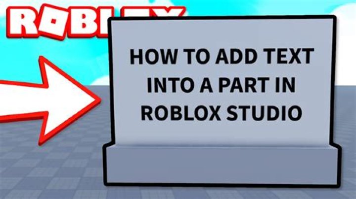 How to put text on a block in roblox