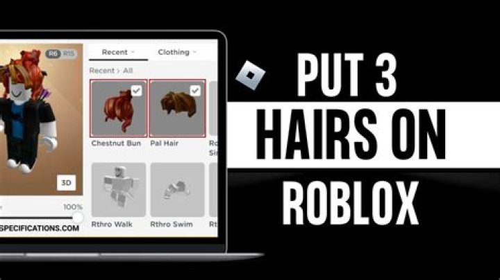 How to put to hair on roblox