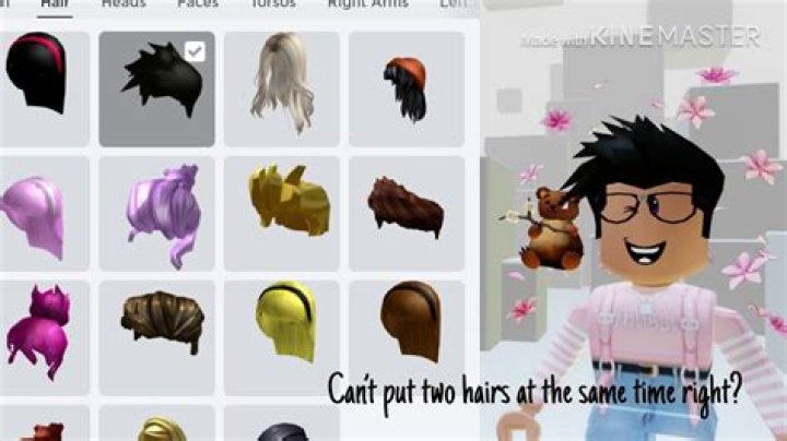 How to put two hair on roblox