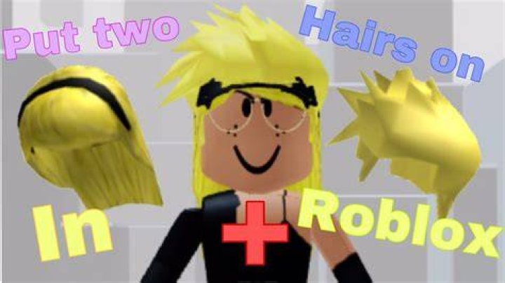 How to put two hairs on in roblox