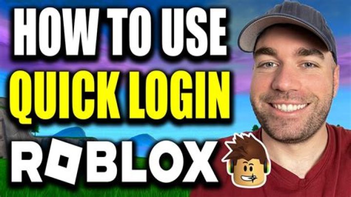 How to quick login on roblox