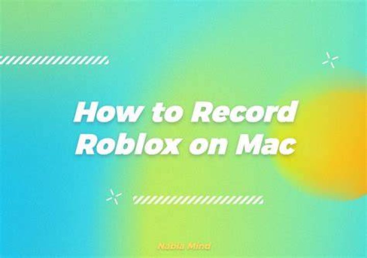 How to record roblox on mac