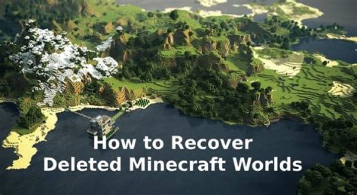 How to recover a deleted minecraft world java