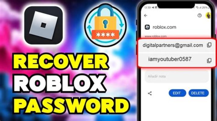 How to recover roblox password