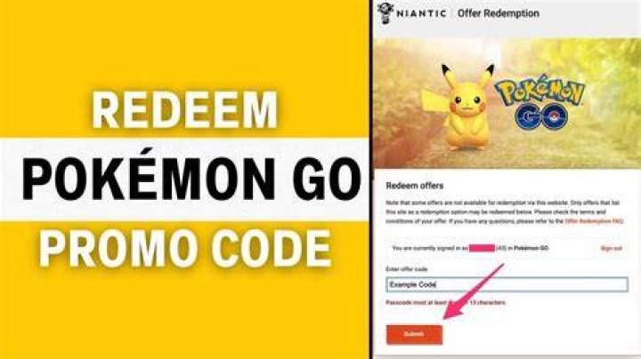 How to redeem a code in pokemon go