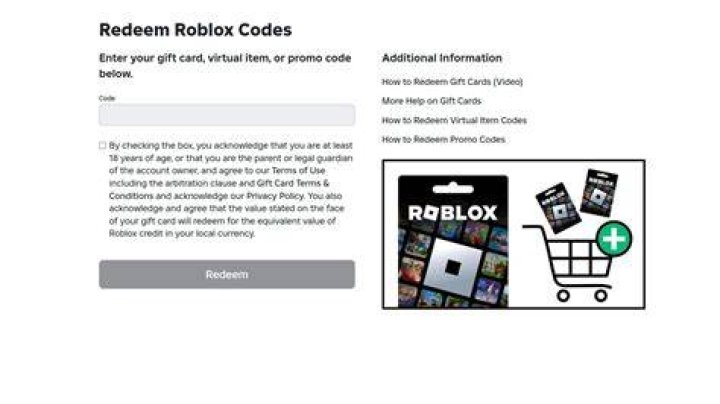 How to redeem your roblox gift card