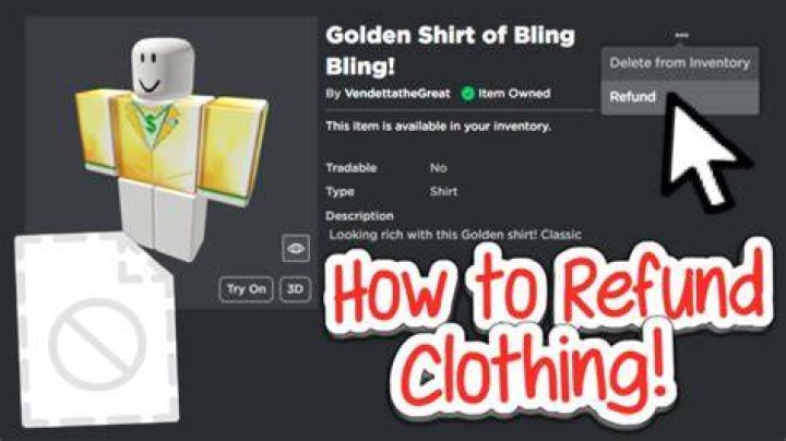 How to refund deleted clothing on roblox