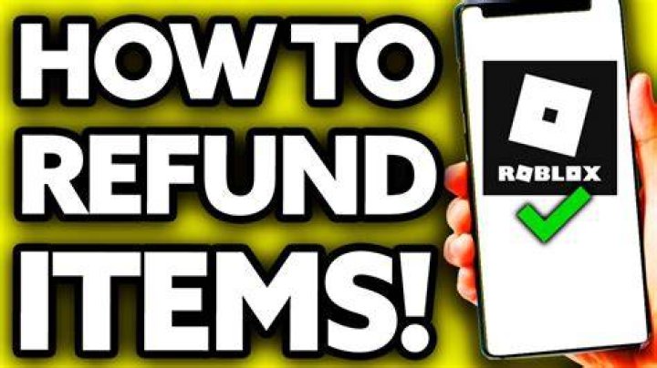 How to refund items on roblox mobile